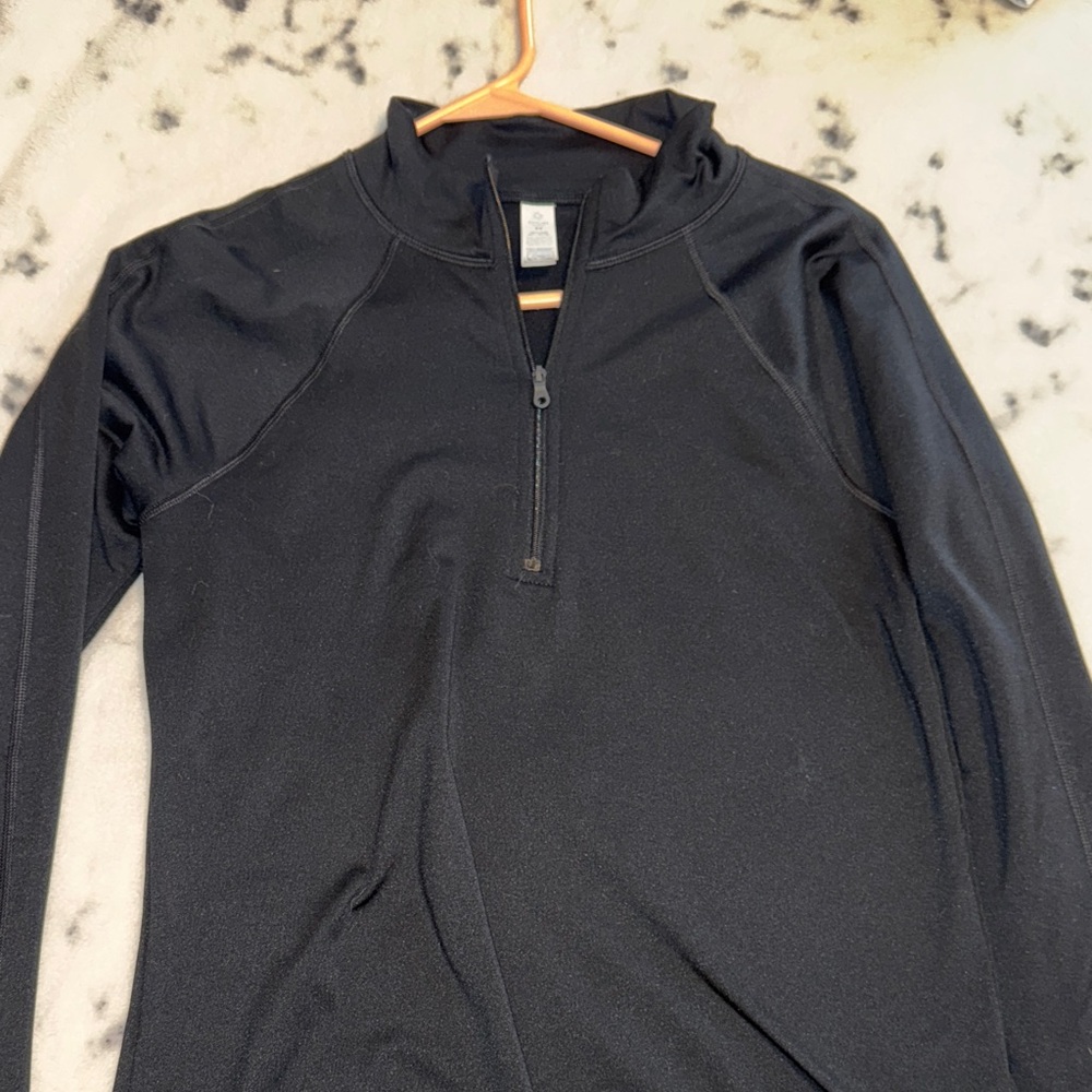 Aerie Offline Black Quarter-Zip ✨
